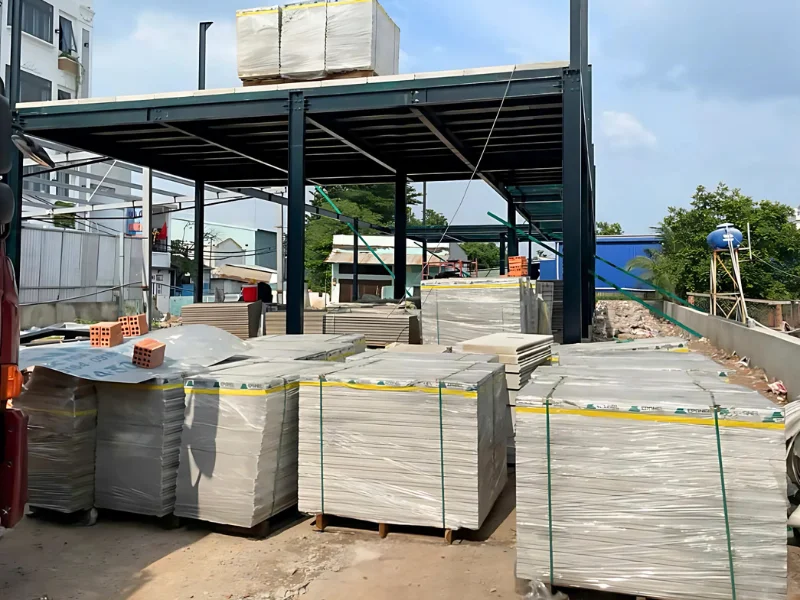 nhà khung sắt tiền chế